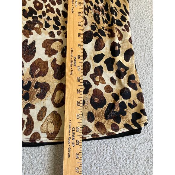 Vintage Slinky Brand Tank Top Jacket Set 1X Matching Animal Leopard Stretch USA - Picture 15 of 16